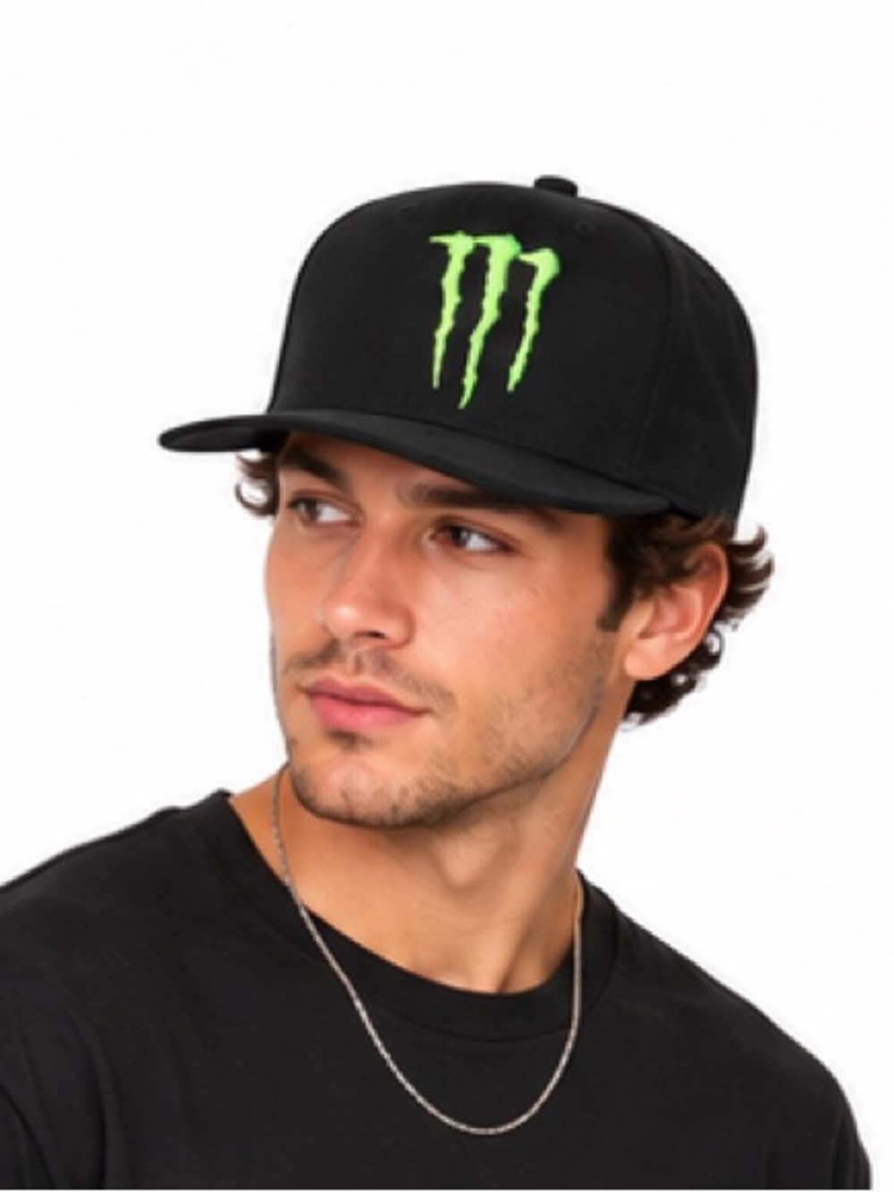 Monster Energy New Era 9FIFTY Snapback Hat Black Green Logo Cap